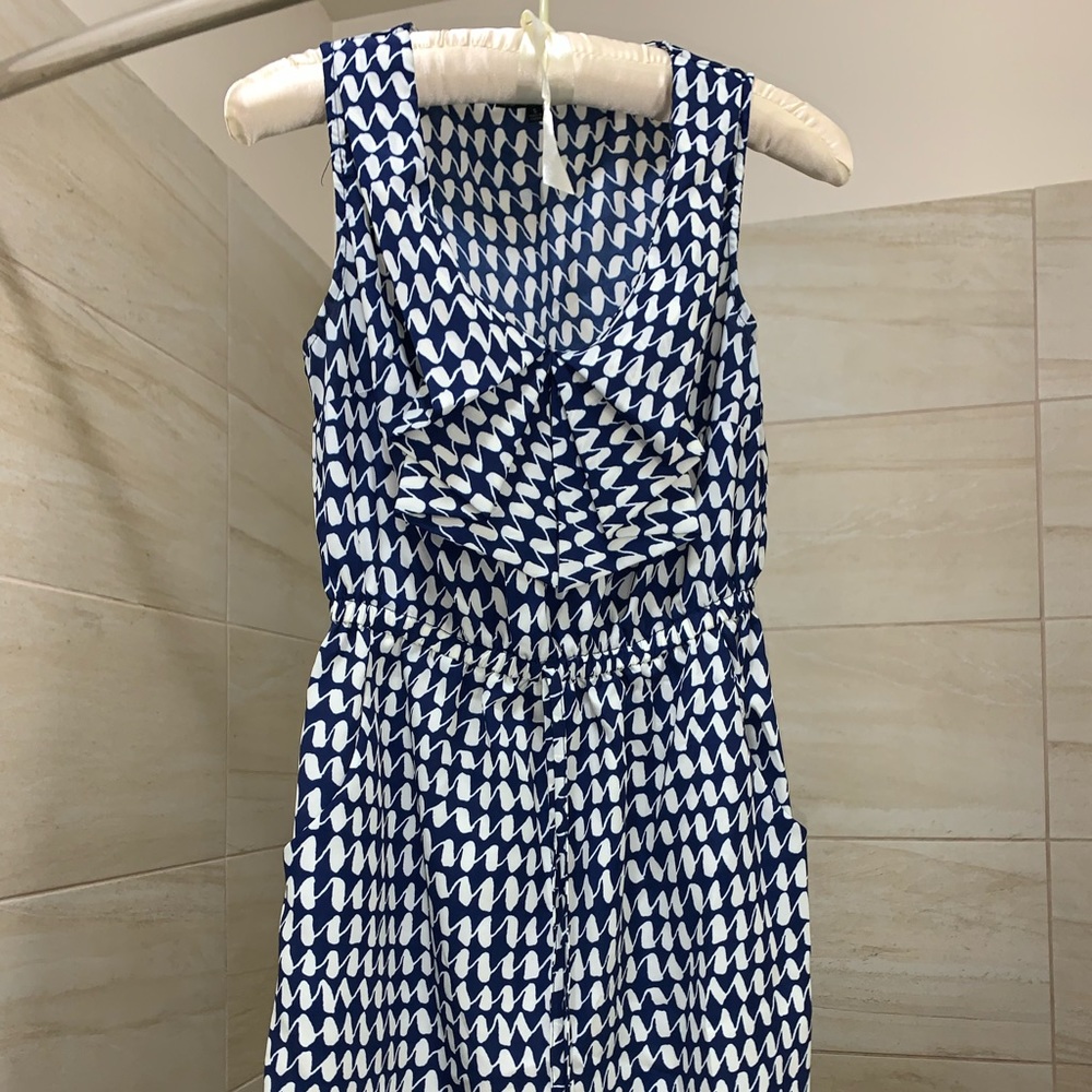 Blue and white printed dress from bebop size small